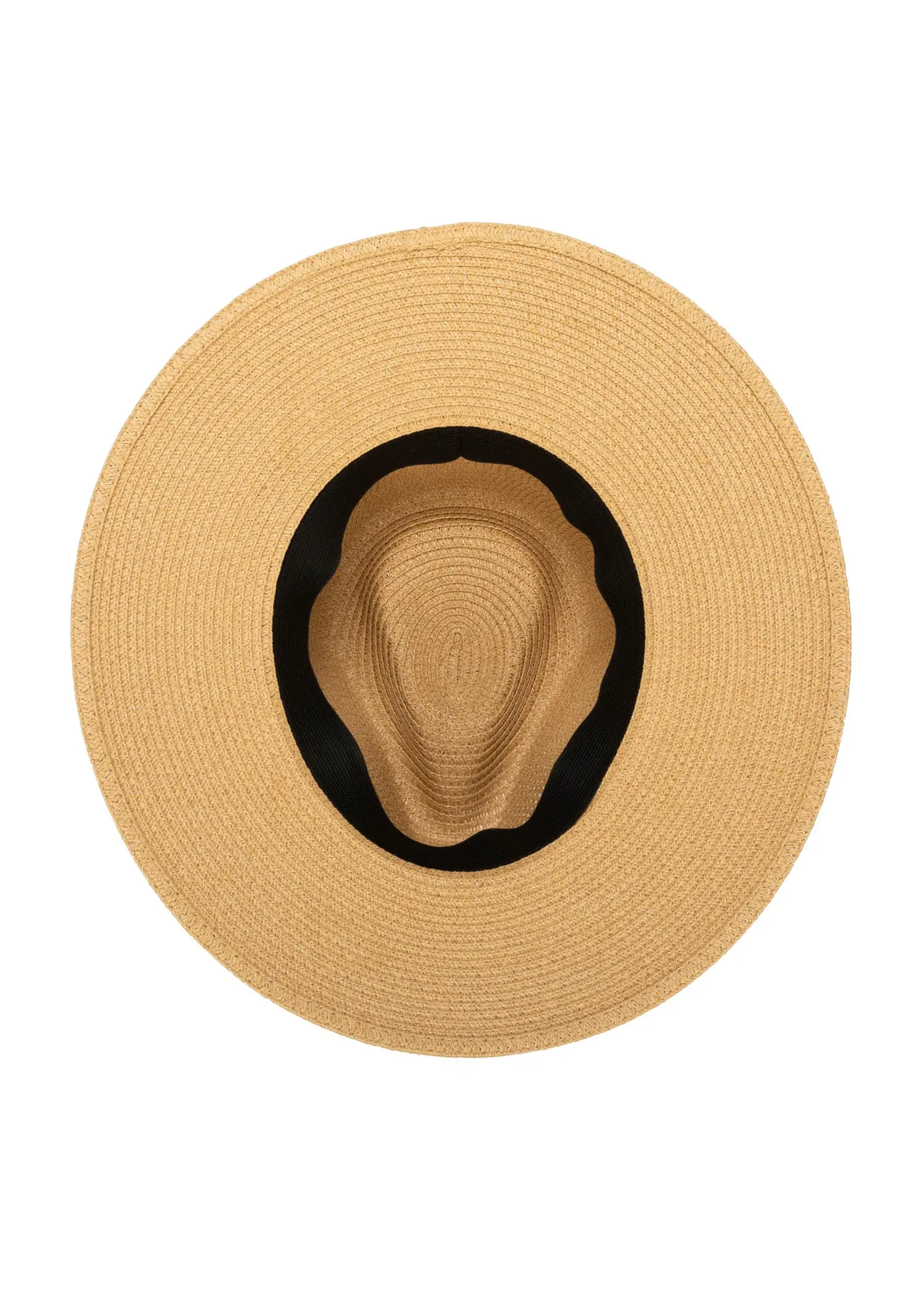 San Diego Hat Paperbraid Fedora With Faux Suede Looped Band