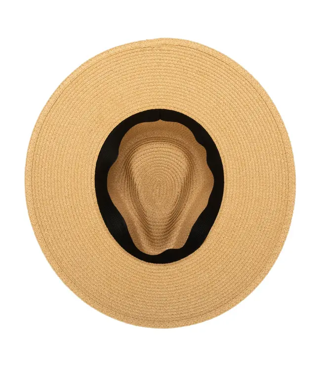 San Diego Hat Paperbraid Fedora With Faux Suede Looped Band