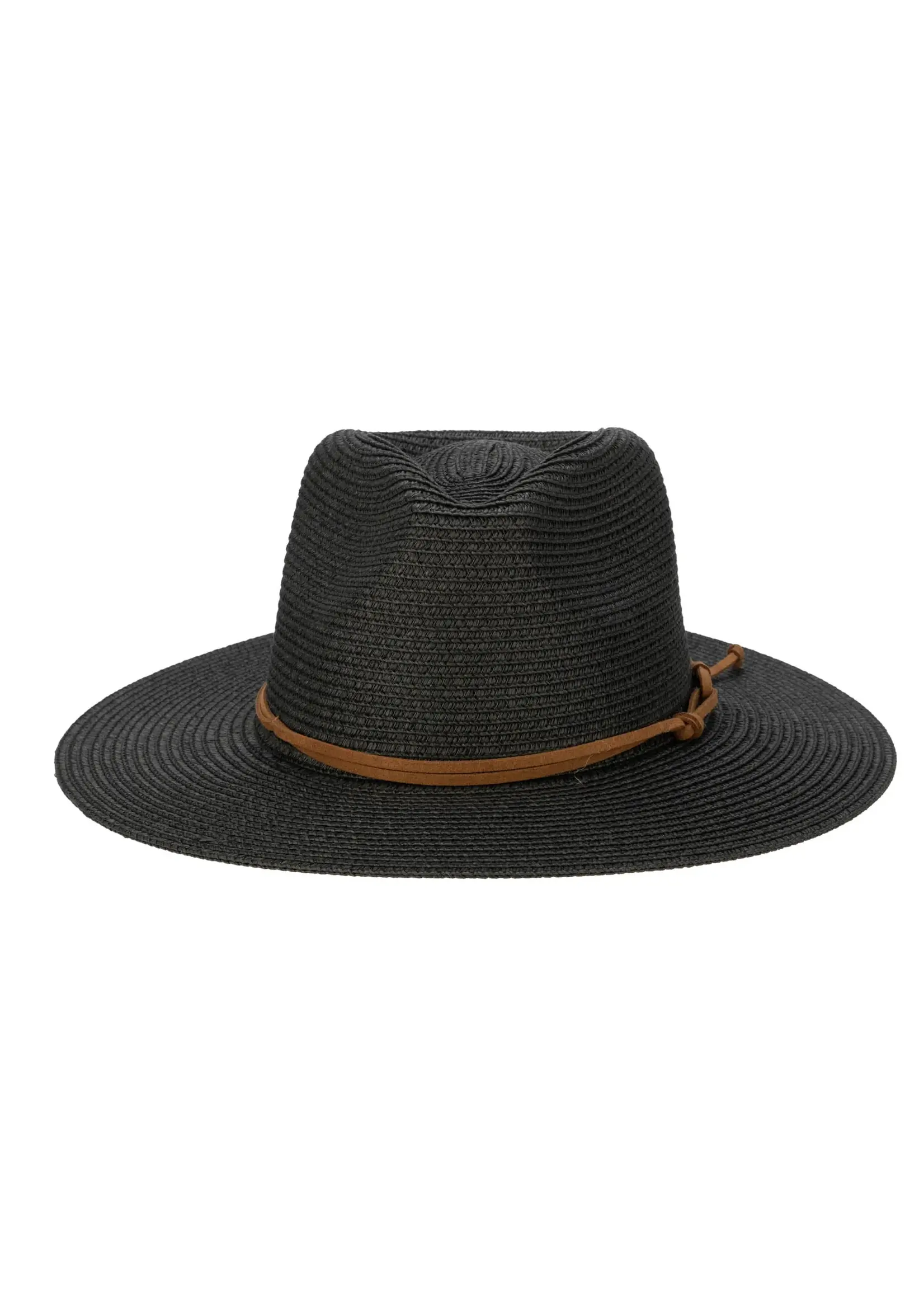San Diego Hat Paperbraid Fedora With Faux Suede Looped Band