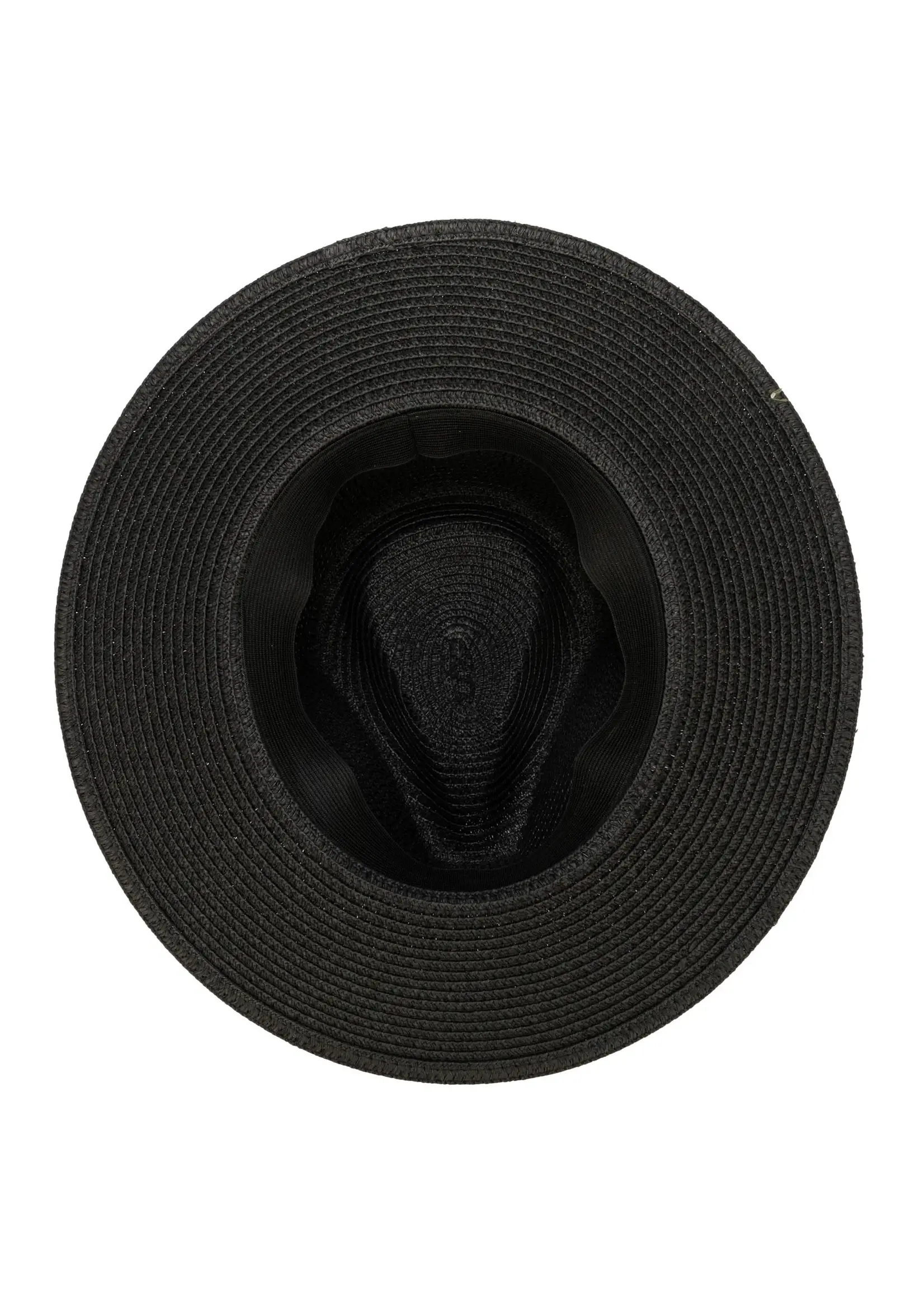 San Diego Hat Paperbraid Fedora With Faux Suede Looped Band