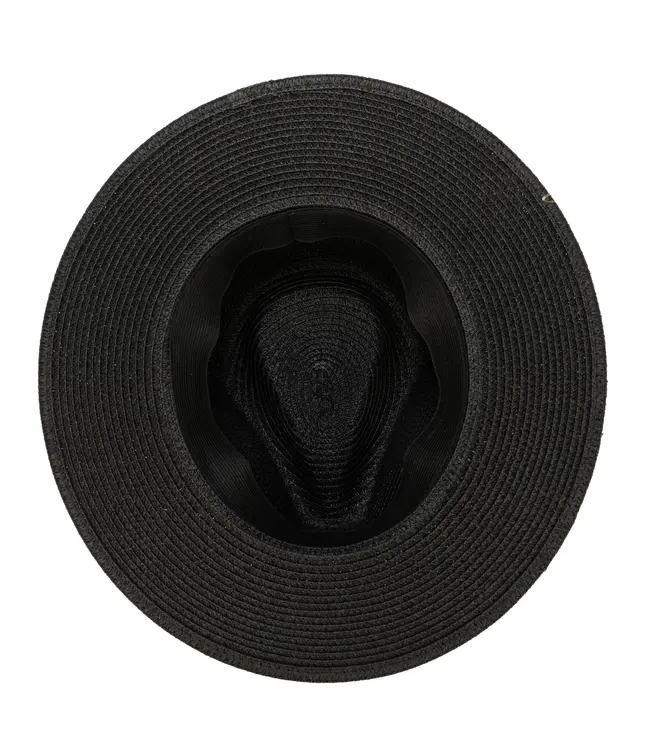 San Diego Hat Paperbraid Fedora With Faux Suede Looped Band