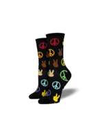 Socksmith Cotton Crew Wnc2829 Peace Eveybody