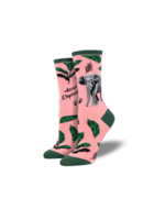 Socksmith Graphic Cotton Crew Wnc3183 Asian Elephant