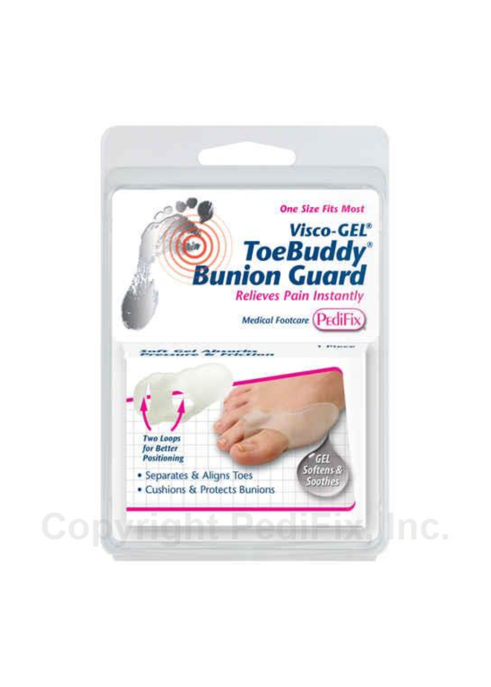 Pedifix P1038 Visco Gel Toe Buddy Bunion Guard Osfm