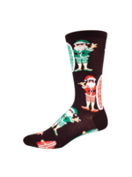 Socksmith Happy Holidays Surf Santa
