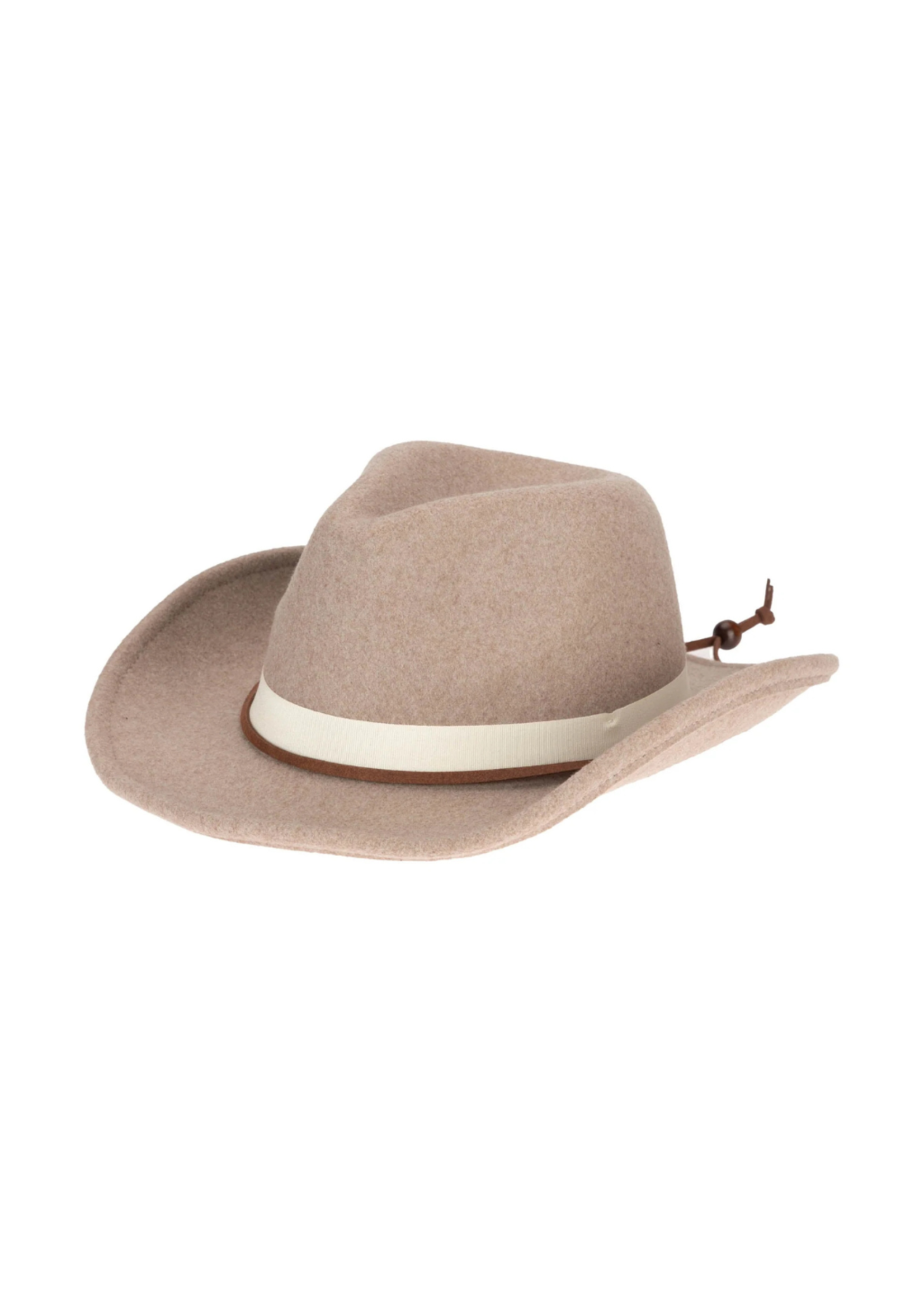 San Diego Hat Faux Felt Cowboy With Chin Cord