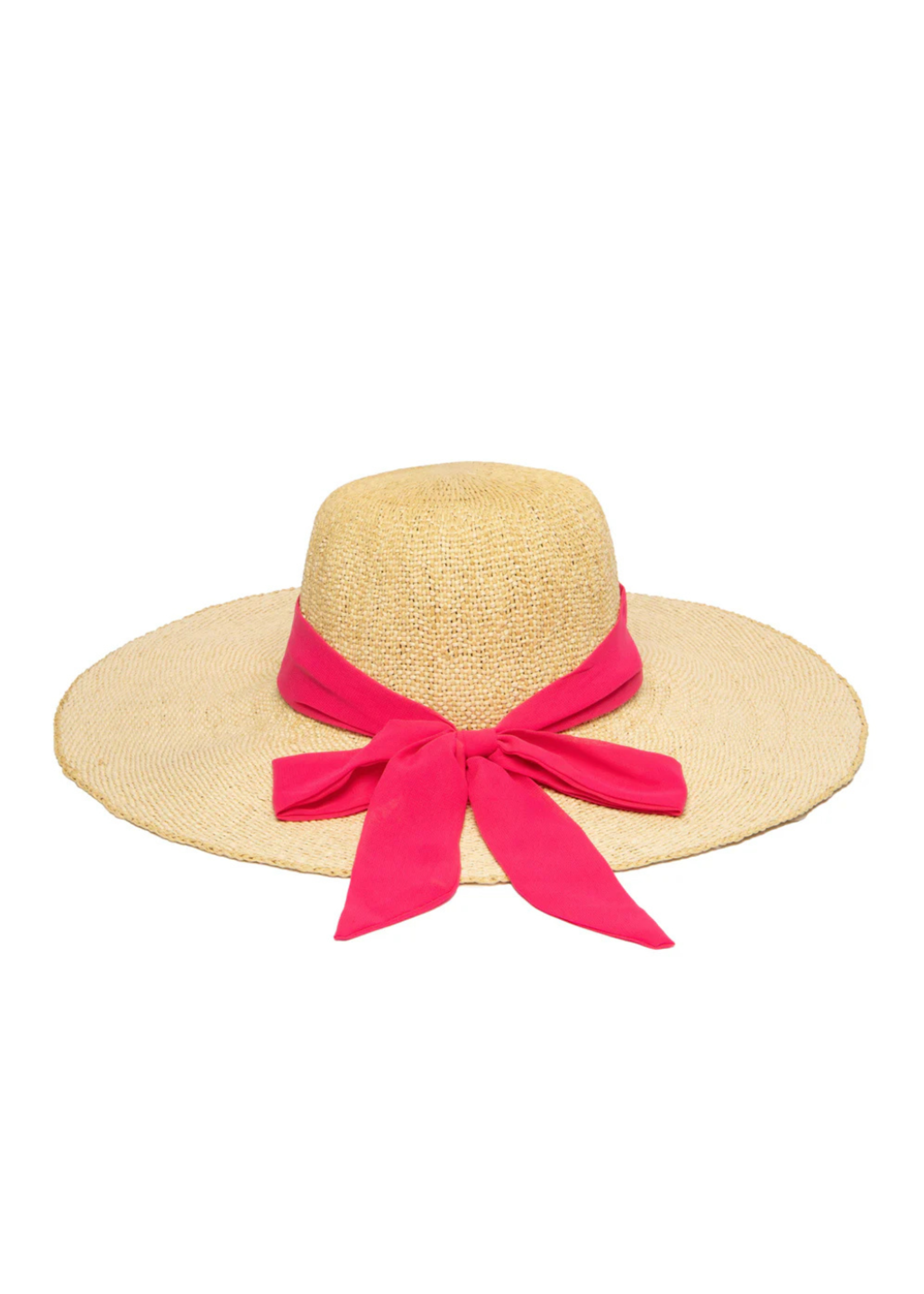 San Diego Hat PBL3096 Women's Woven Paper Floppy W/ Scarf Bow Trim