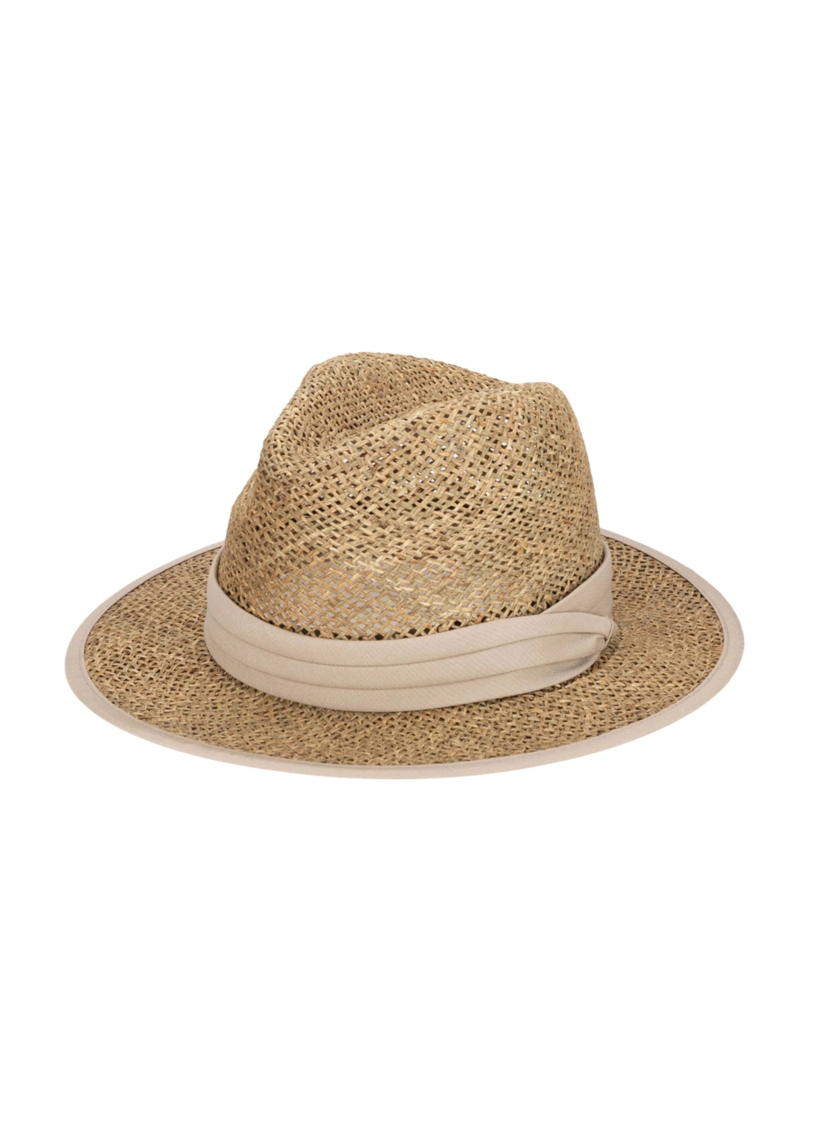 San Diego Hat Short Brim Seagrass Fedora SGF2037