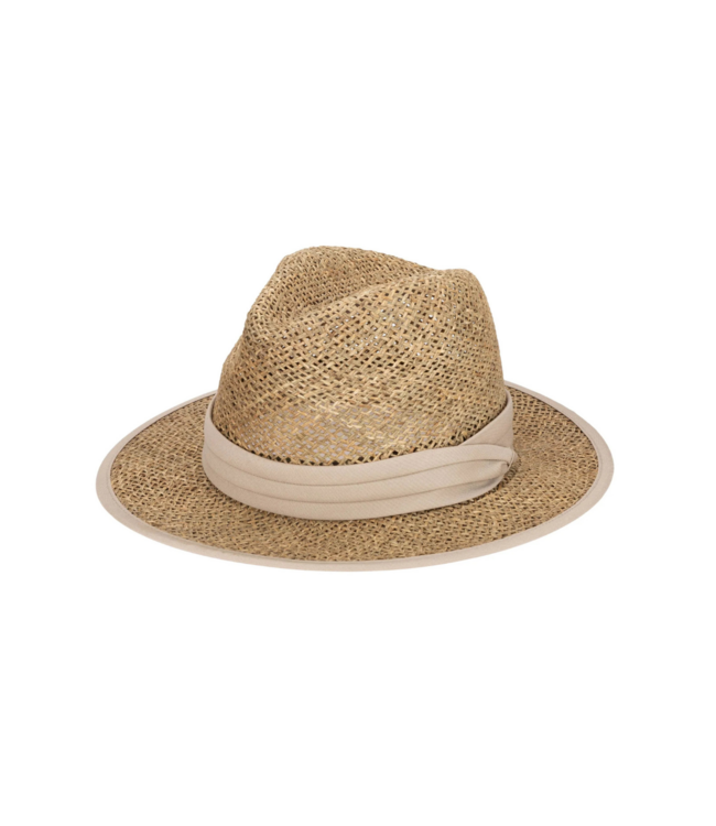 San Diego Hat Short Brim Seagrass Fedora SGF2037