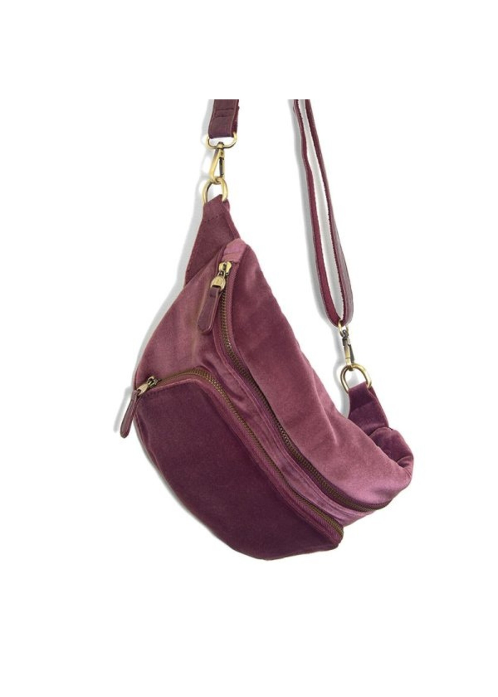 Joy Susan Velvet Rory Organizer Sling Belt L8197