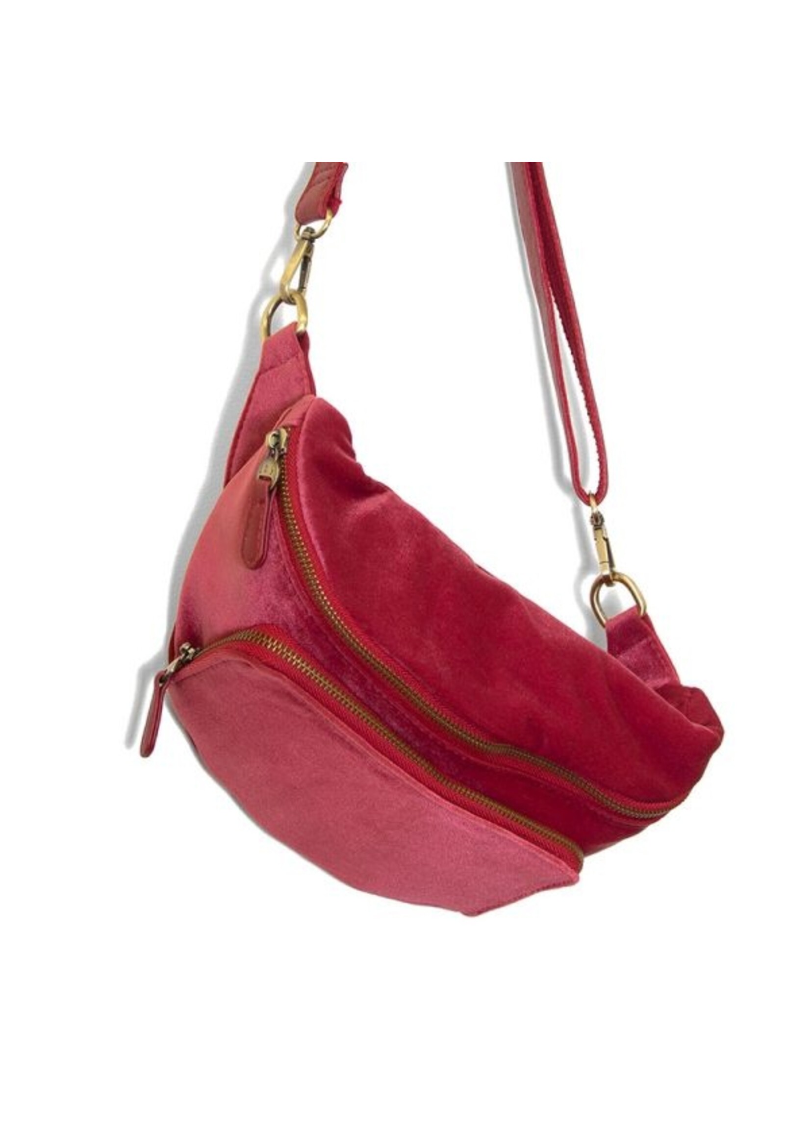 Joy Susan Velvet Rory Organizer Sling Belt L8197