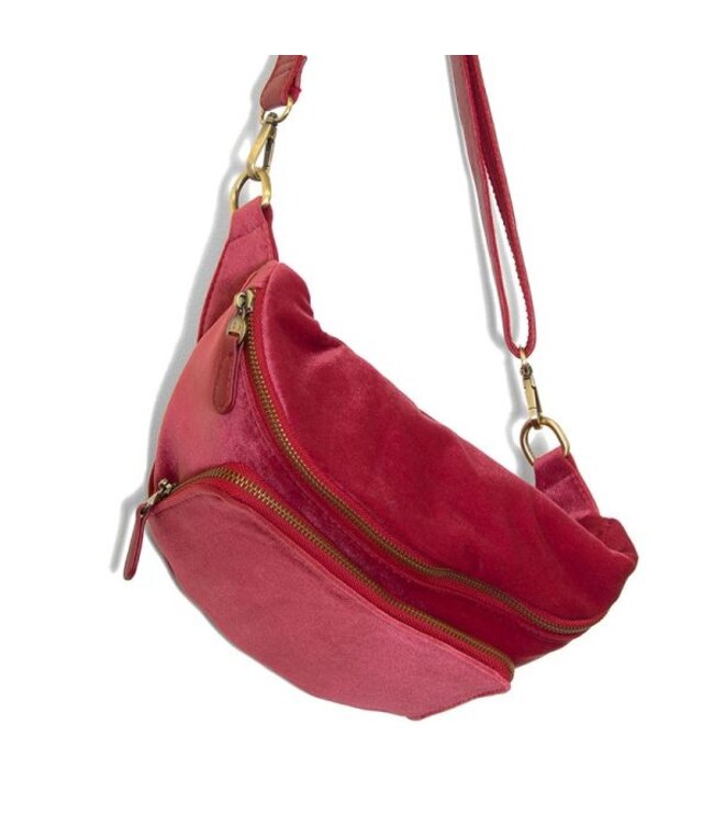 Joy Susan Velvet Rory Organizer Sling Belt L8197
