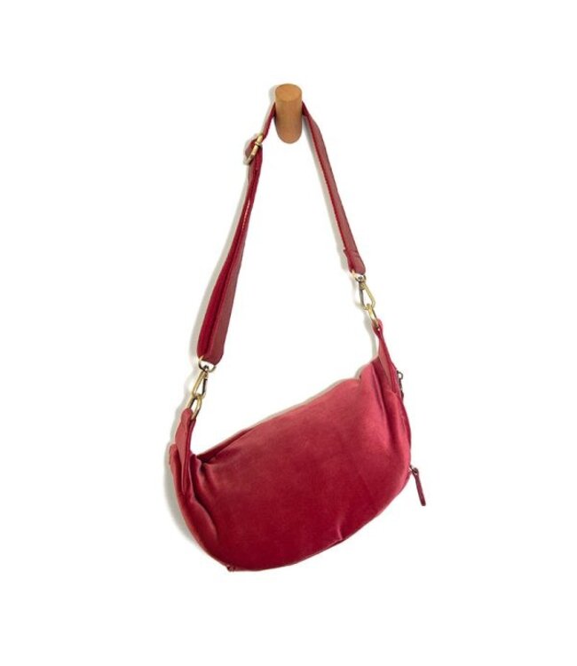 Joy Susan Velvet Rory Organizer Sling Belt L8197