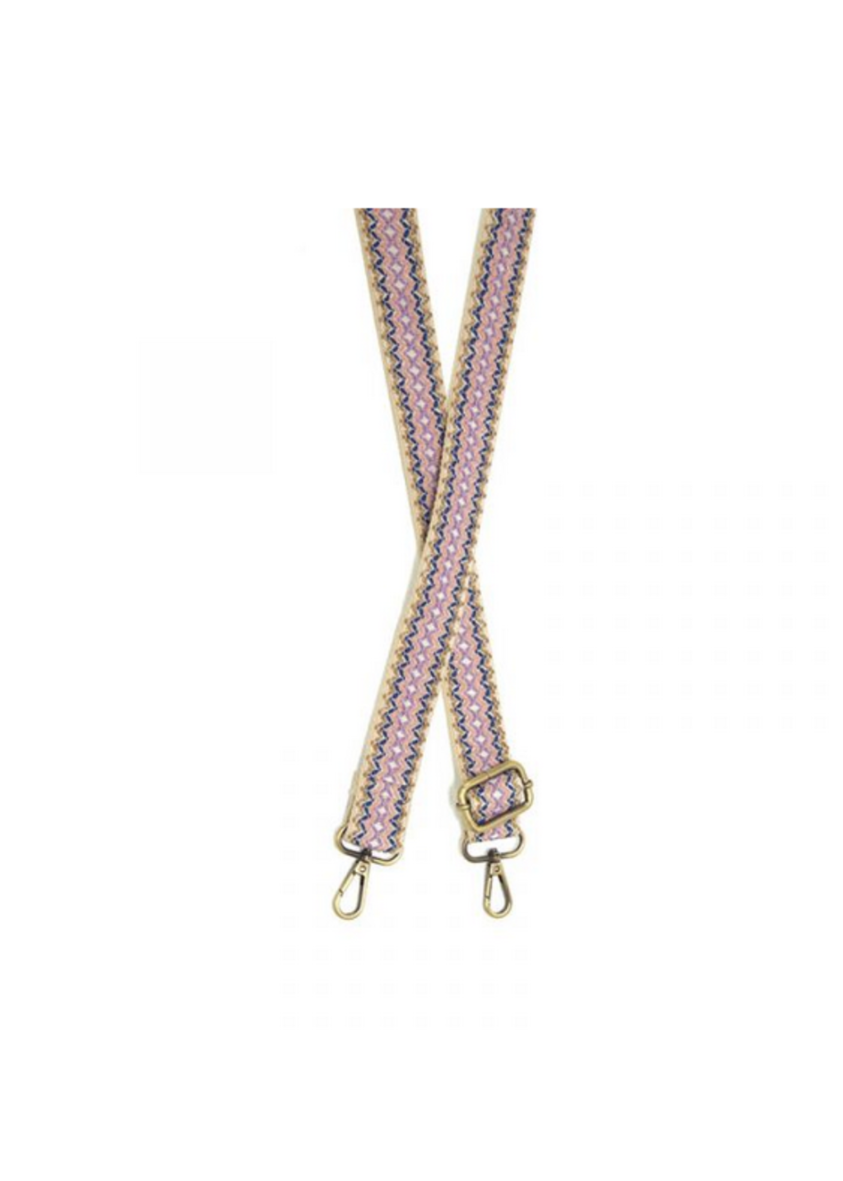 Joy Susan LS090 Symmetrical Zig Zag Embroidered Guitar Strap