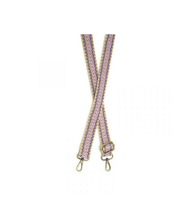 Joy Susan LS090 Symmetrical Zig Zag Embroidered Guitar Strap
