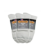 Extra Wide Sock Company Inverted Toe Seam Medical Sock  Med white crew  #5850
