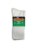 Extra Wide Sock Company Extra Wide (6950)Medical Socks Crew Leng White Large