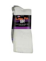 Extra Wide Sock Company LFSU Crew 770 White Small