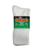 Extra Wide Sock Company Medical Sock Inverted Toe Seam Small Crew Sock White #4850