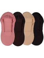 MeMoí 4 Pairs Cushioned Fine Edge No Show SockLiner MP044