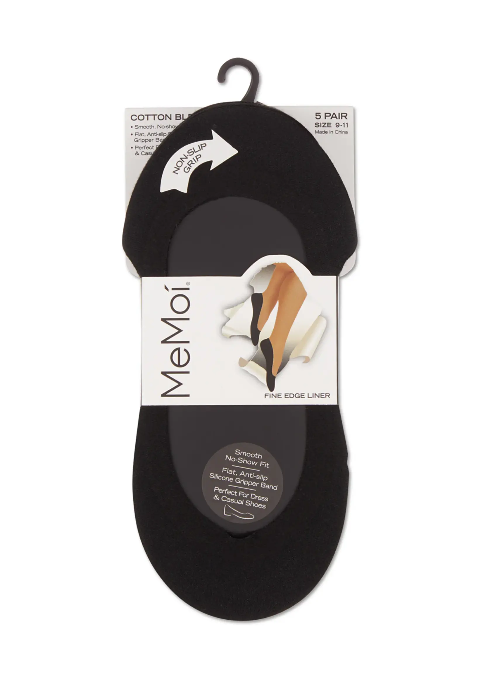 MeMoí Cotton Fine Edge Liner 5 Pack MP049
