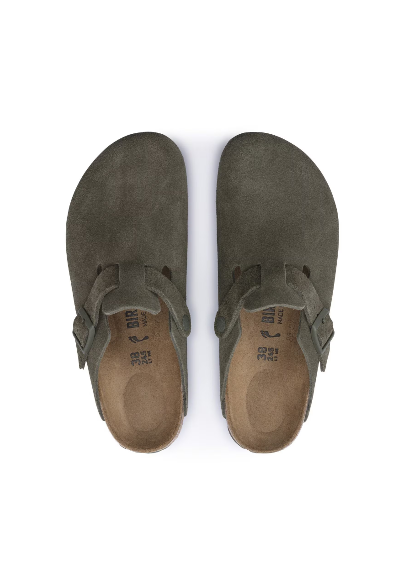 Birkenstock Boston Suede Classic Footbed