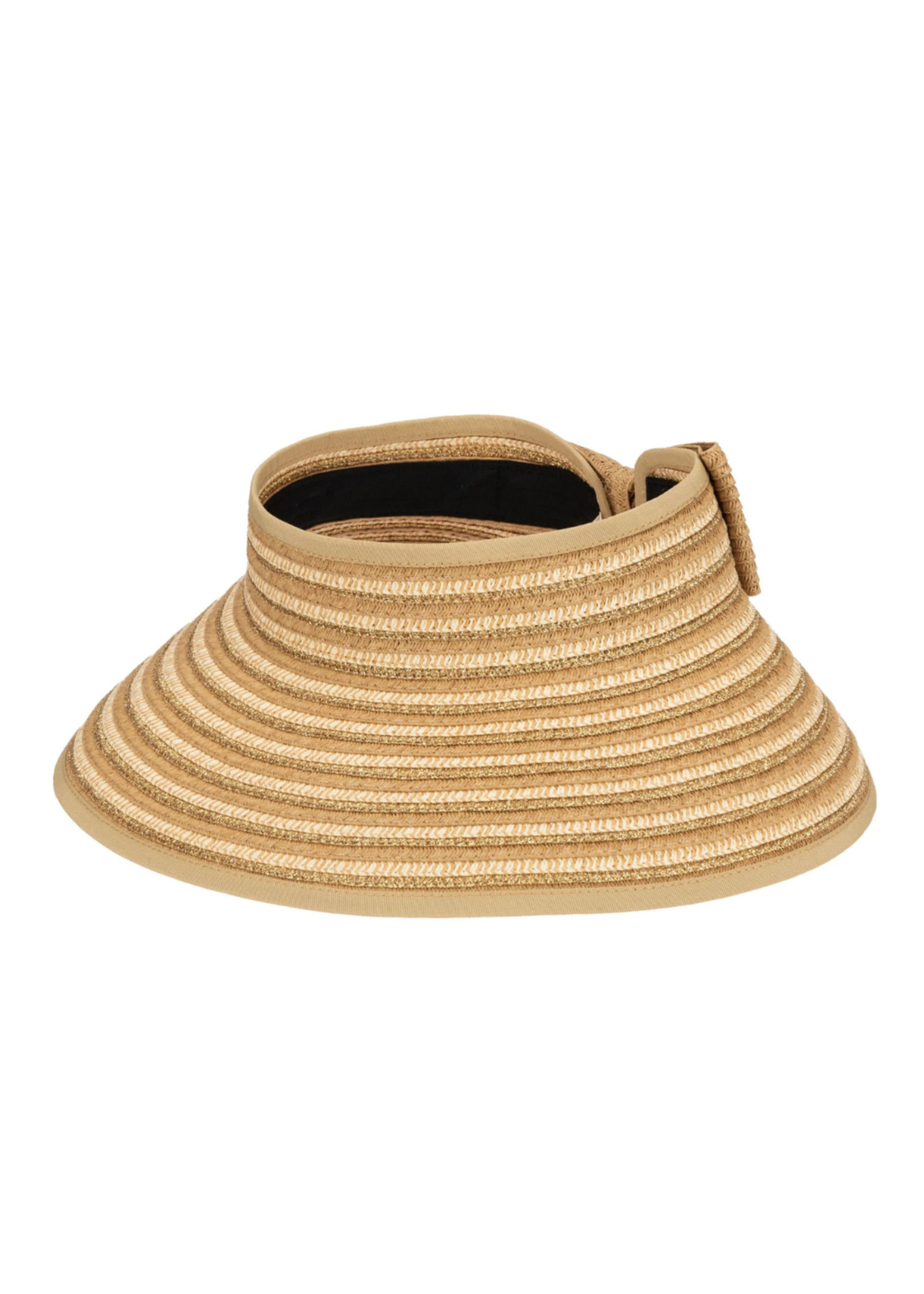 San Diego Hat Packable Roller Viser With Bow UBV4059