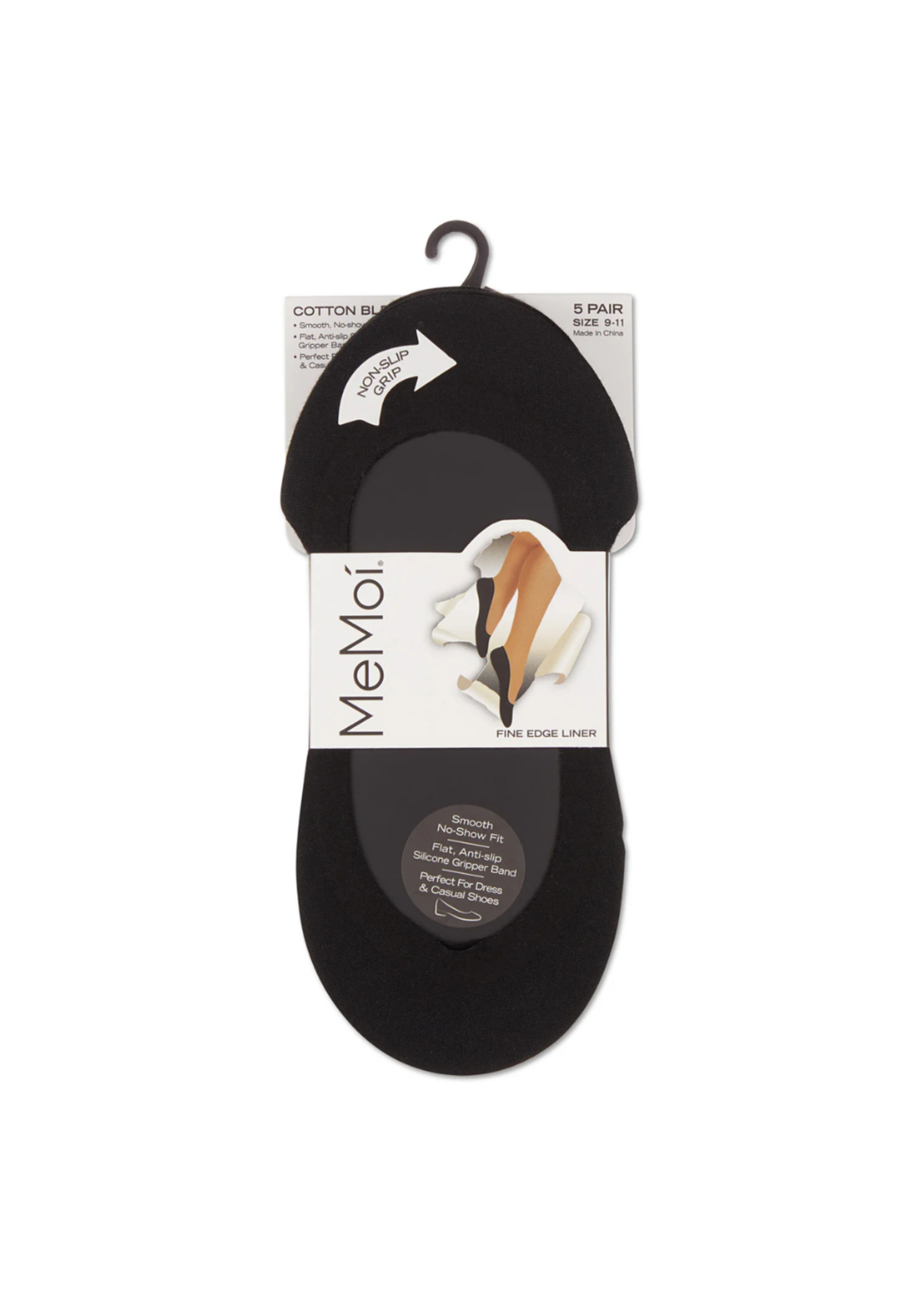 MeMoí Cotton Fine Edge Liner 5 Pack MP049