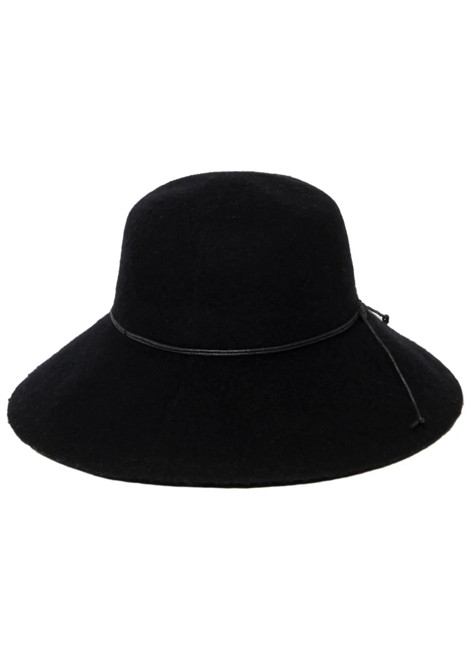 San Diego Hat KNH8067 Womens Machine Knit Wool Blend Floppy With Wraped Leather