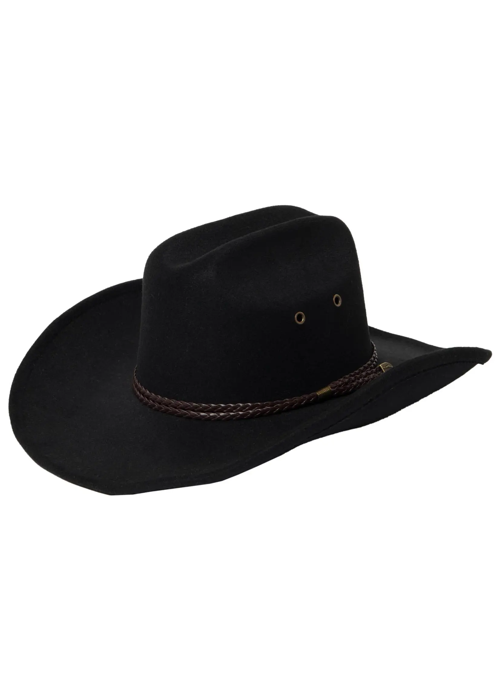 San Diego Hat CTH9078 Dwight - Cattleman's Crease Cowboy with Leather Band and Brass Gromets