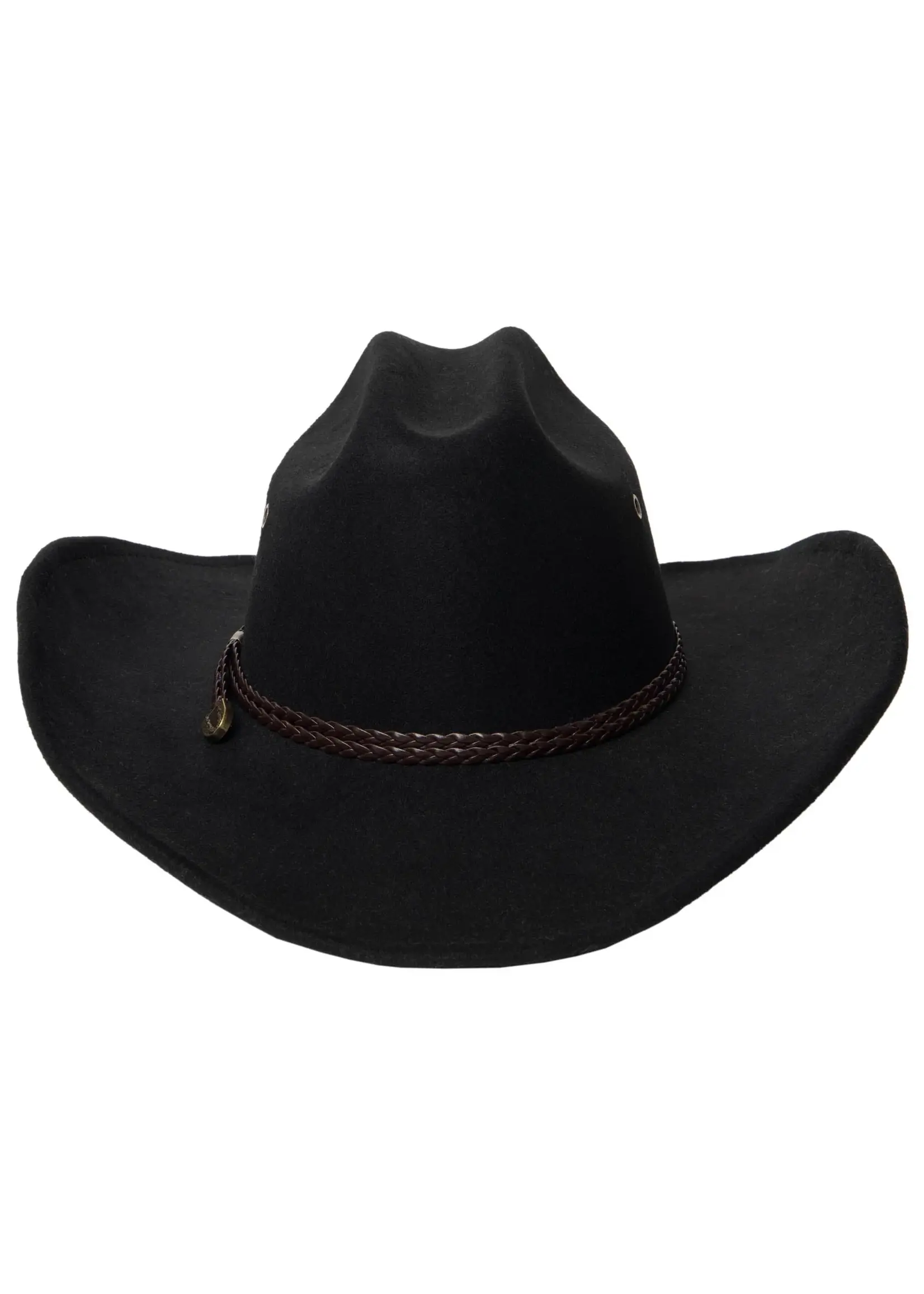 San Diego Hat CTH9078 Dwight - Cattleman's Crease Cowboy with Leather Band and Brass Gromets