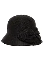 San Diego Hat Women's Knit Cloche with Wrapped Bow KNH2027 Womens