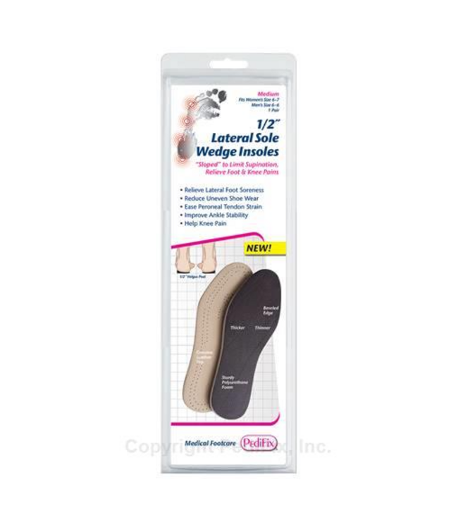 Pedifix P231 1/2 Lateral Sole Wedge Insoles