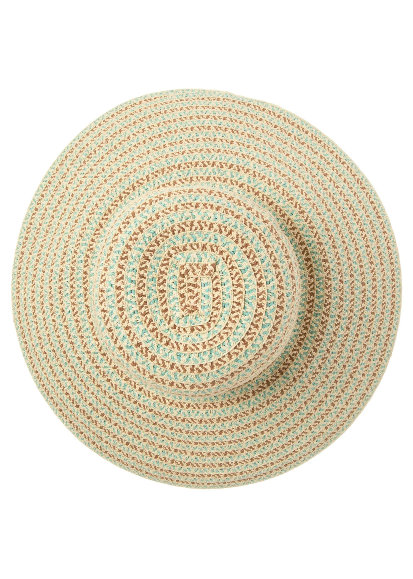 San Diego Hat UBL6842 Brisa Womens Mixed Paperbraid And Ribbon Round Crown