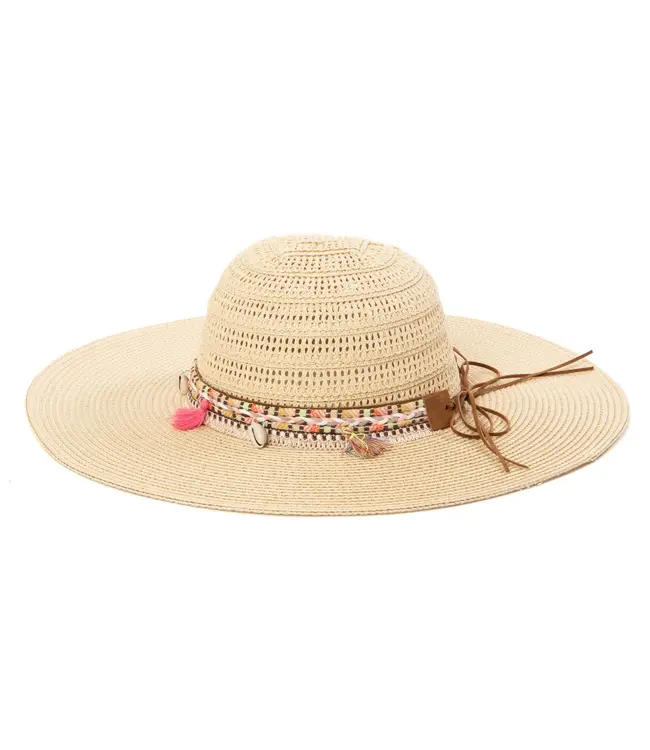 San Diego Hat UBM6837 Maria  Women Mixed Ultrabraid Sun Hat With  Boho Band