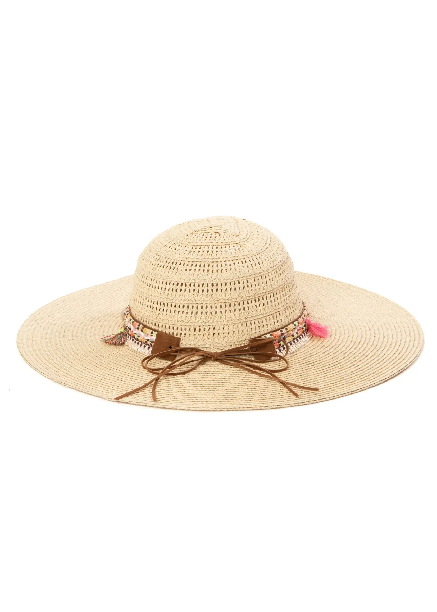 San Diego Hat UBM6837 Maria  Women Mixed Ultrabraid Sun Hat With  Boho Band