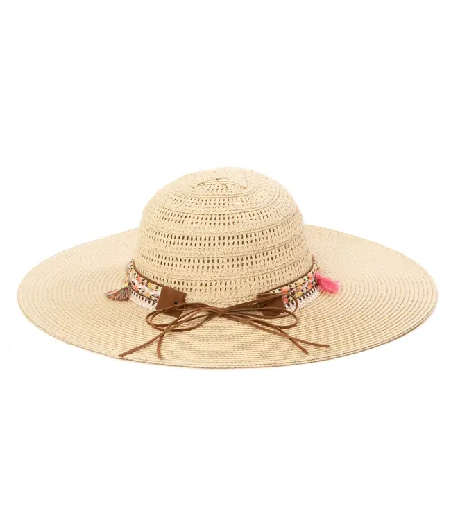 San Diego Hat UBM6837 Maria  Women Mixed Ultrabraid Sun Hat With  Boho Band