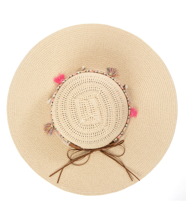 San Diego Hat UBM6837 Maria  Women Mixed Ultrabraid Sun Hat With  Boho Band