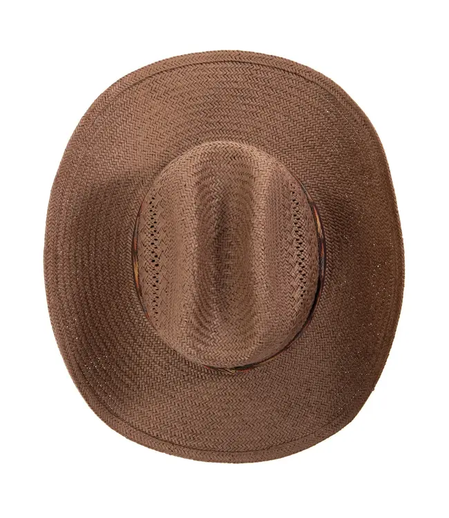 San Diego Hat PBC2708 Men Papers Straw Cattle Crea Cboy With Custom Embr0ed  Ba