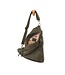 Joy Susan L8184 Brushed Peyton Double Zip Convertible Sling Backpack