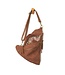 Joy Susan L8184 Brushed Peyton Double Zip Convertible Sling Backpack