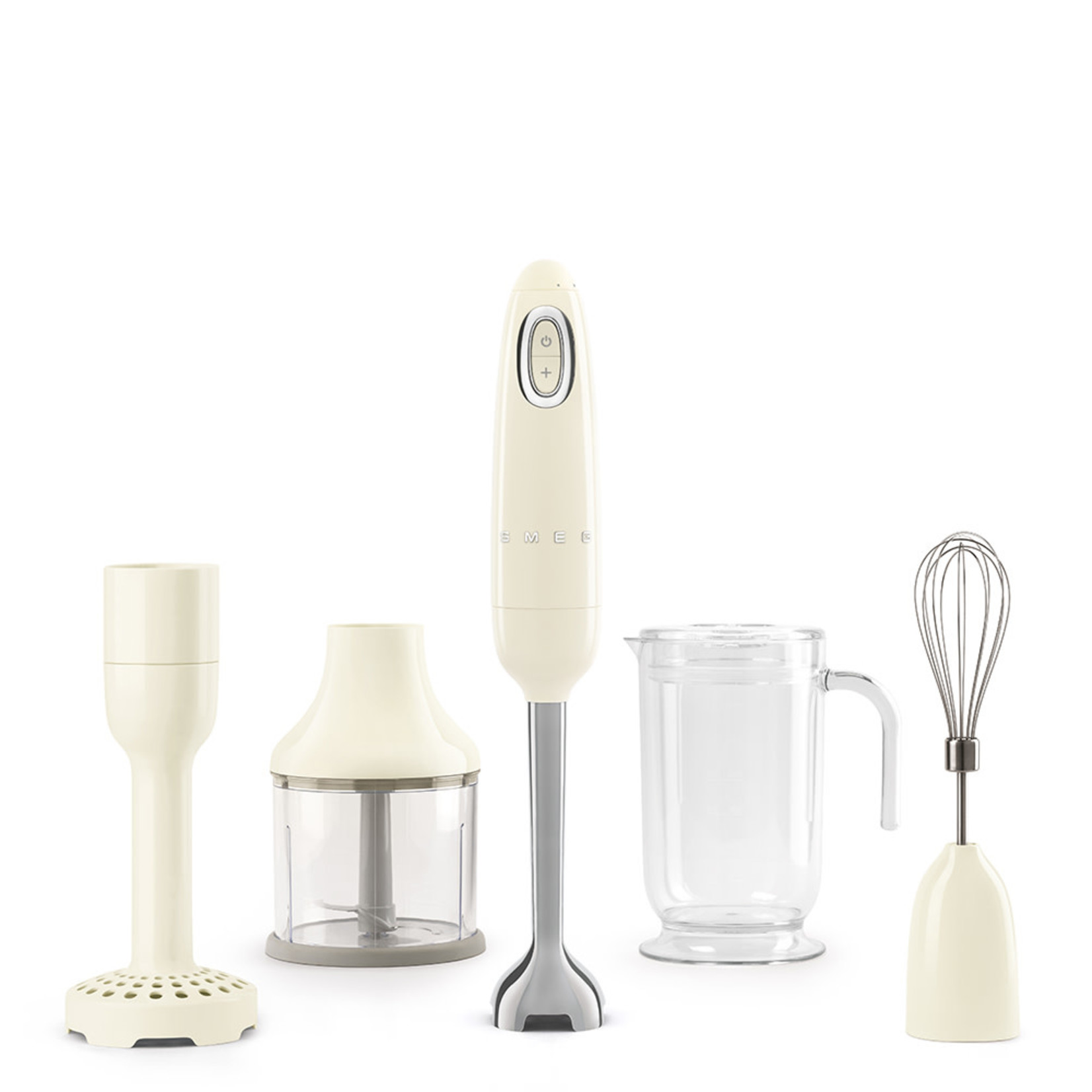  Smeg Red 50's Retro Hand Blender with Accessories