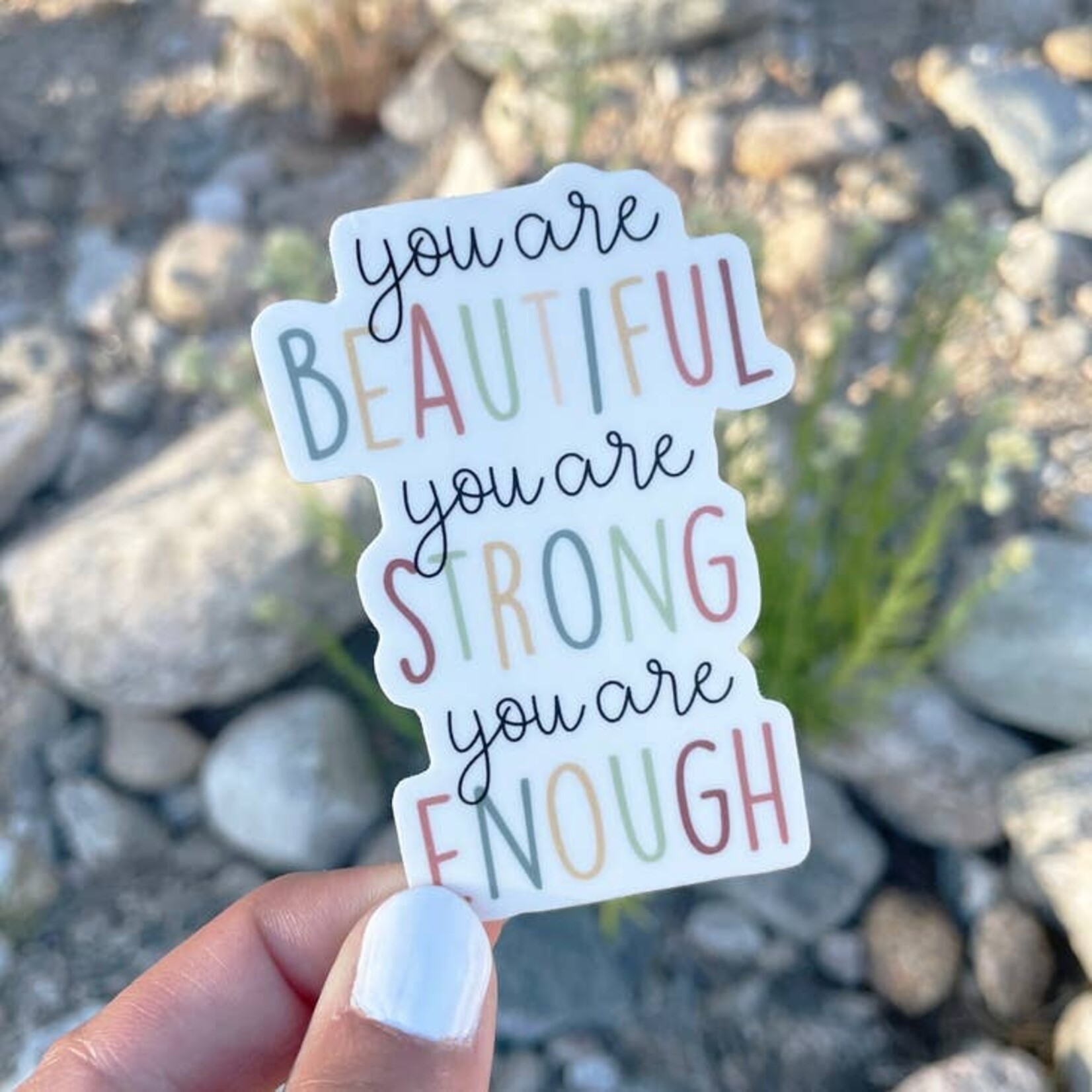 You are Enough Sticker 3" x 2"