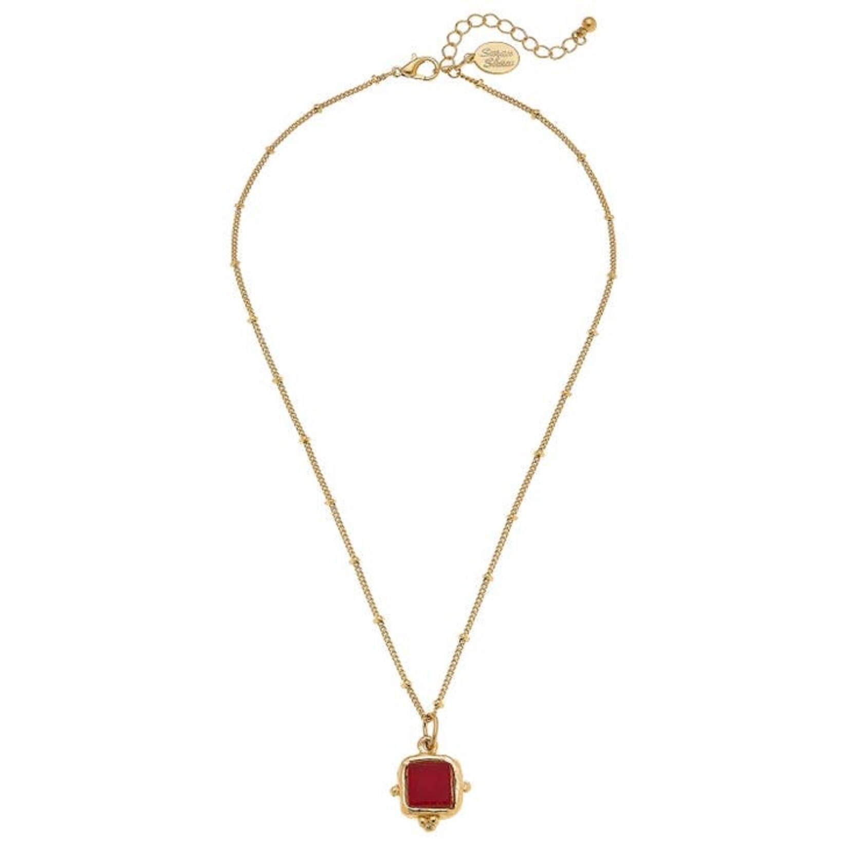 Charlotte Dainty Red Necklace