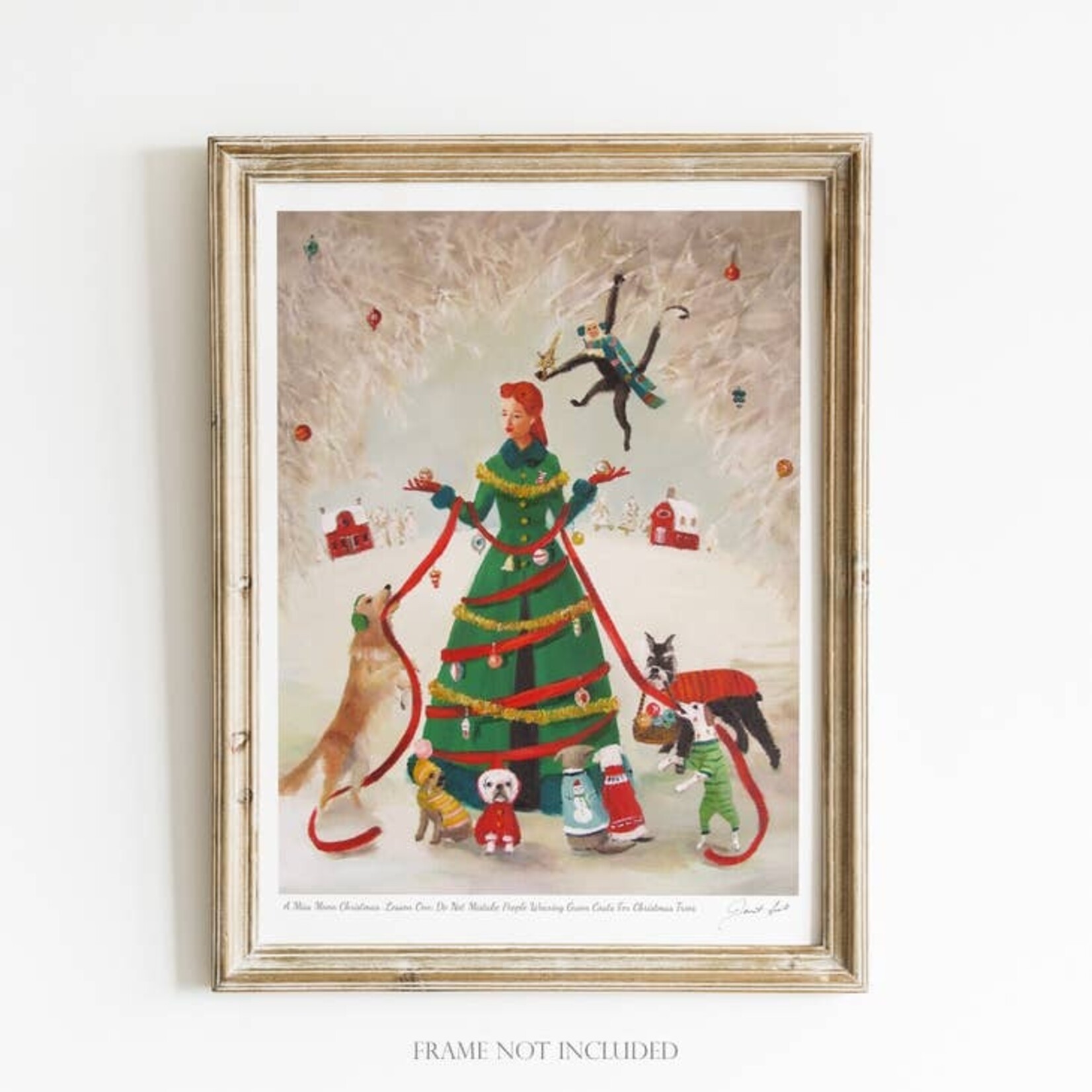 A Miss Moon Christmas Art Print