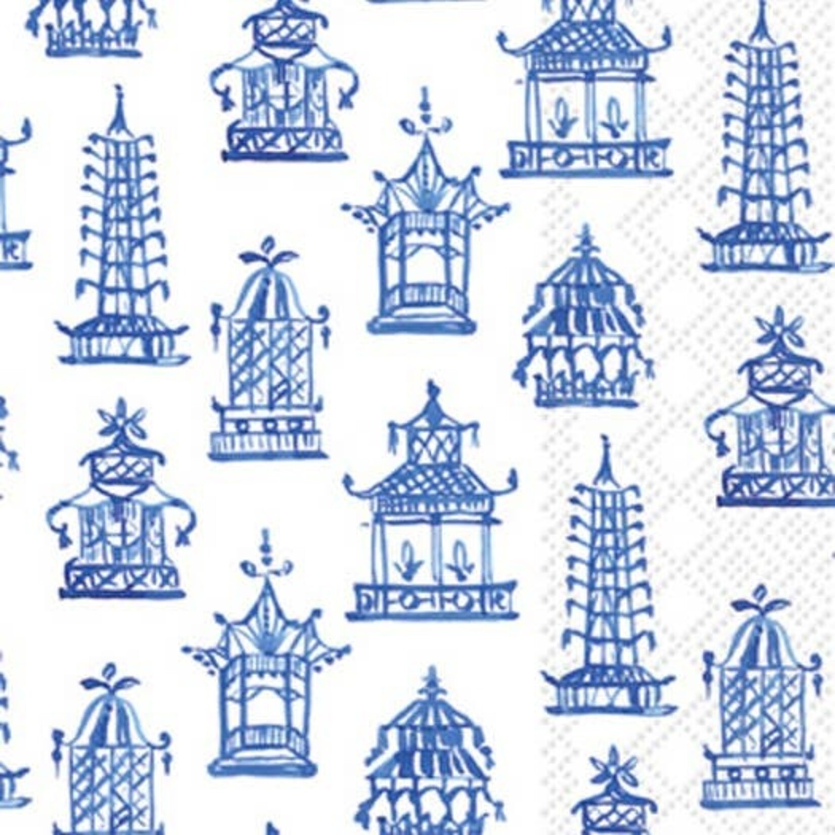 Blue Pagoda Blue Paper Guest Towels 16 Count