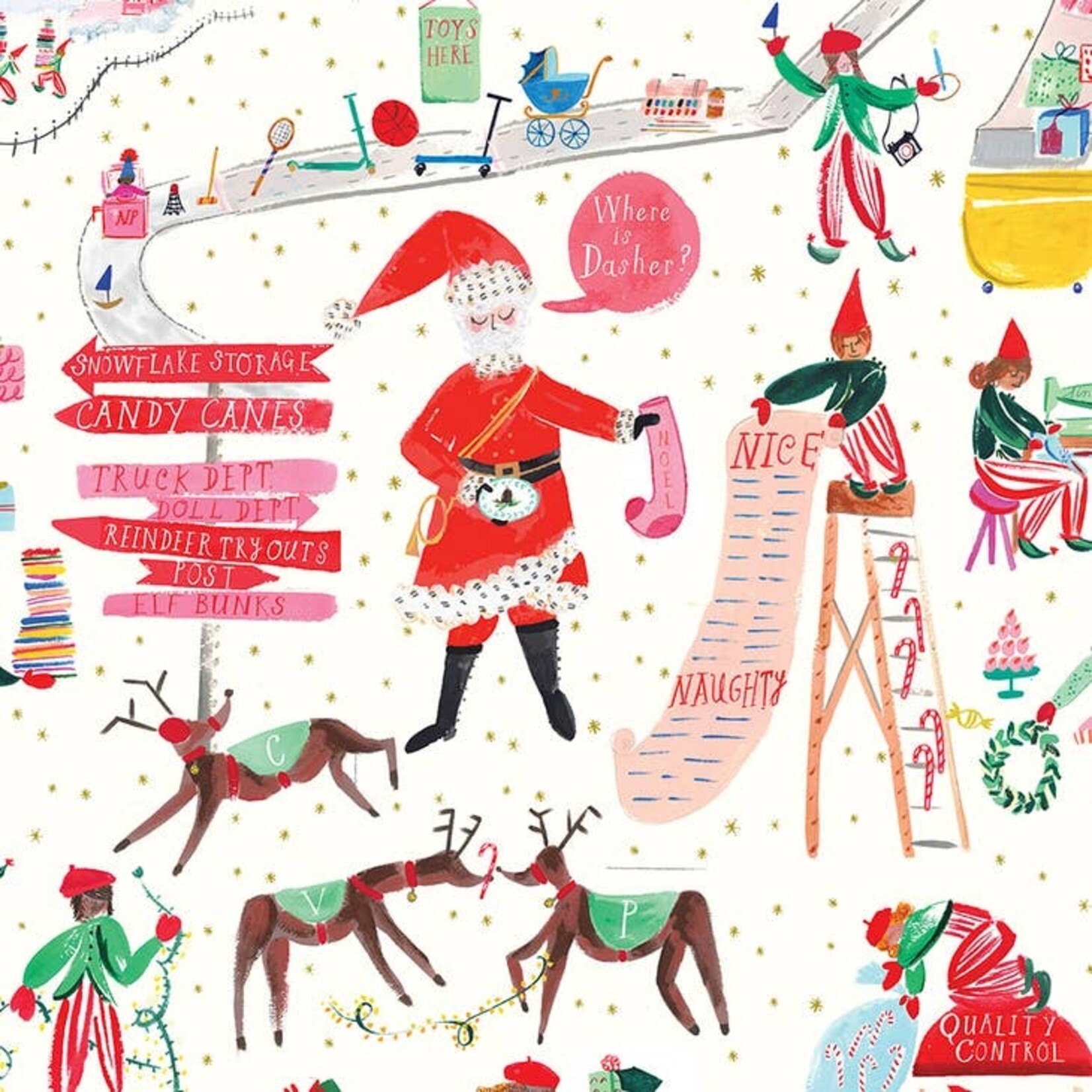 North Pole Headquarters | Holiday Gift Wrap