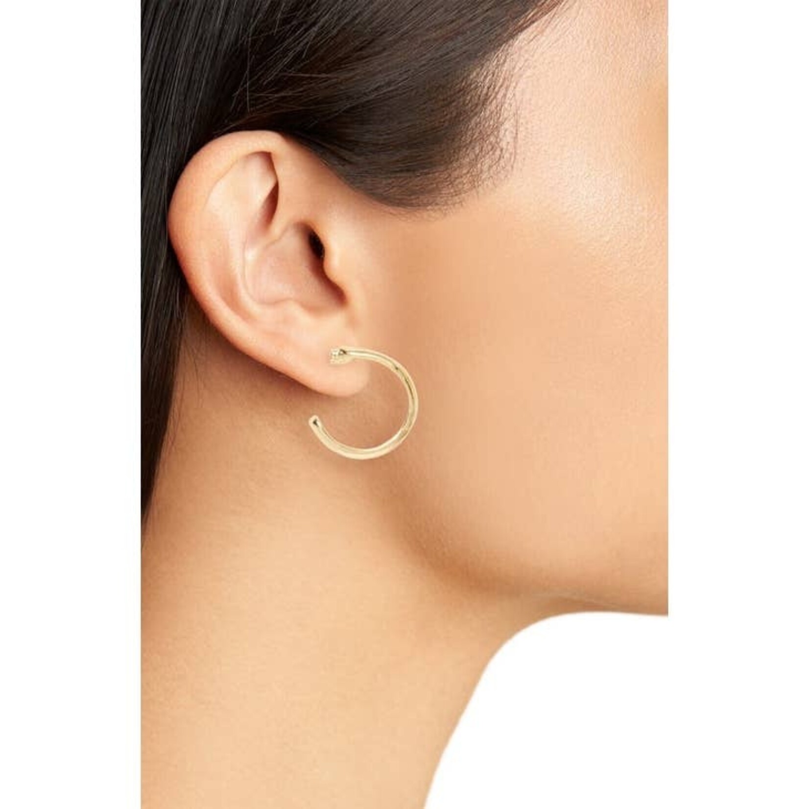 Karine Sultan - Small Polished Hoop Earrings