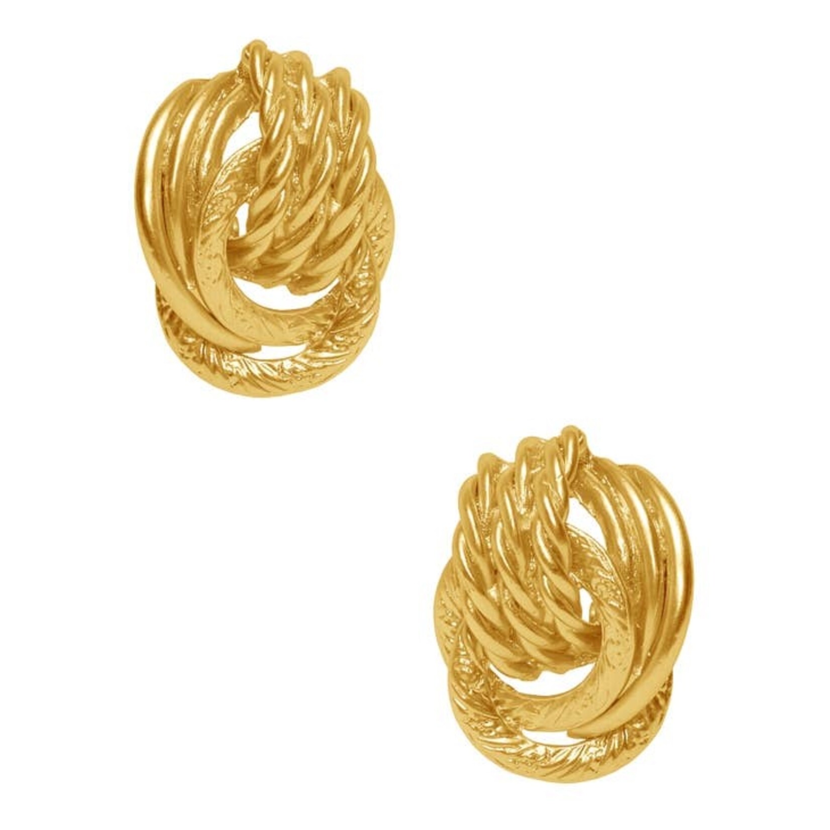 Karine Sultan - Large Knot Statement Earring