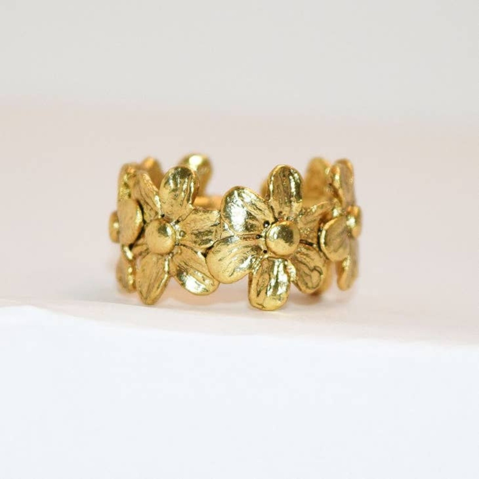 Karine Sultan - Gold Flower Ring